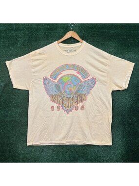 Van Halen Tour of The World 1984 Rock Band Oversized T-Shirt Size S/M